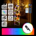 Aigostar - LED RGBICW Smart udendørs juledekoration MESH 150xLED/230V 3m IP44 + fjernbetjening