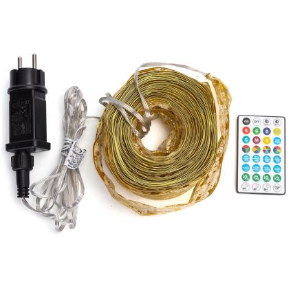 Aigostar - LED RGBICW Smart udendørs julelyskæde MESH 100xLED 10 m IP44 + fjernbetjening