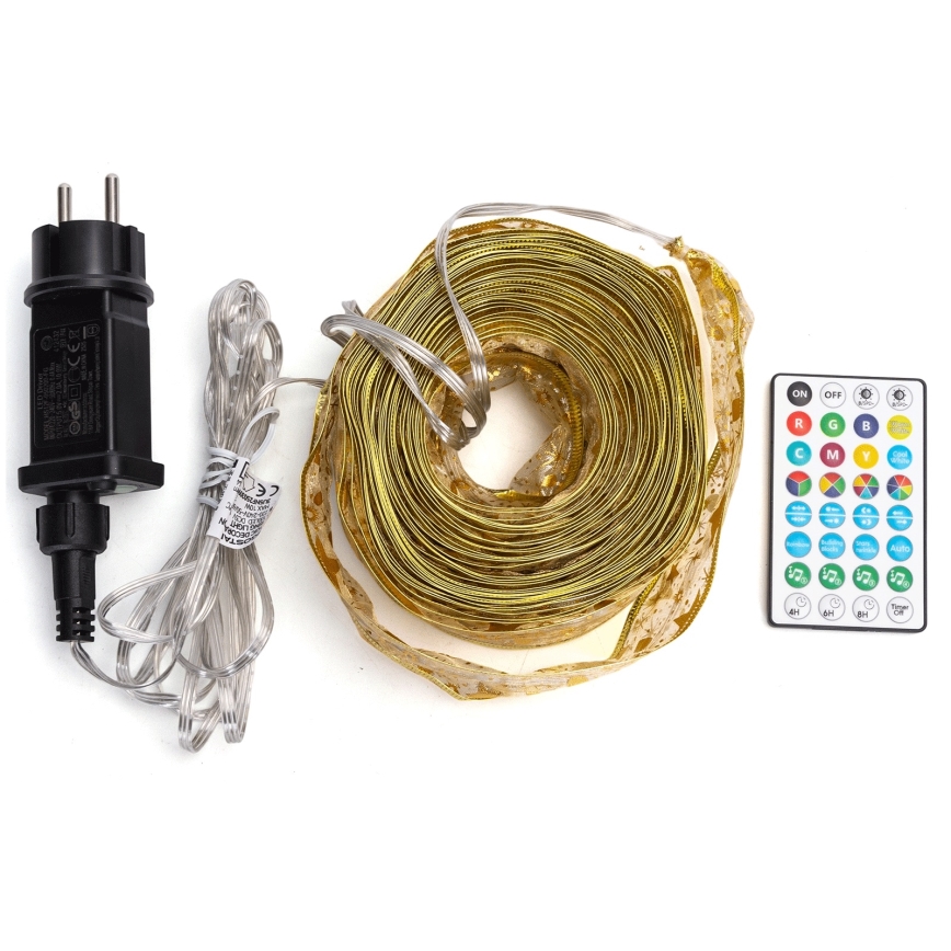 Aigostar - LED RGBICW Smart udendørs julelyskæde MESH 100xLED 10 m IP44 + fjernbetjening