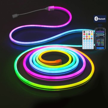 Aigostar - LED RGBICW udendørs julelyskæde 90 LED 3 m IP44 + fjernbetjening