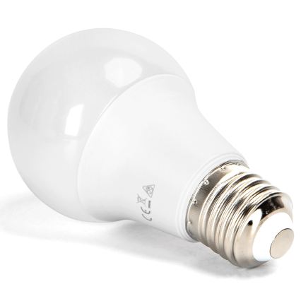 Aigostar - Dæmpbar LED RGBW-pære A60 E27/8W/230V 3000K + fjernbetjening