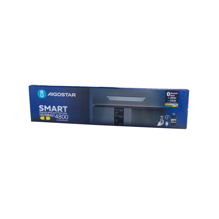 Aigostar - LED RGBW dæmpbart loftpanel MESH LED/36W/230V 2700-6500K 120x30 cm