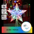 Aigostar - LED RGBY juledekoration 16xLED/3xAA stjerne
