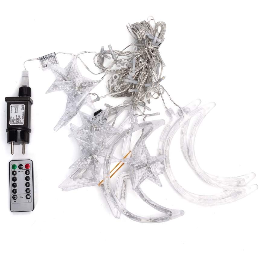 Aigostar - LED RGBY Udendørs julelyskæde 120xLED/8 funktioner 3x0,6m IP44 multifarvet + fjernbetjening