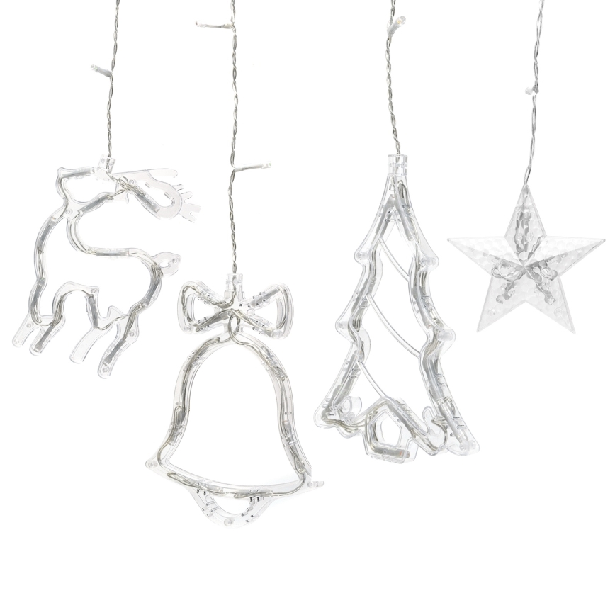 Aigostar - LED RGBY Udendørs julelyskæde 120xLED/8 funktioner 3x0,6m IP44 multifarvet + fjernbetjening