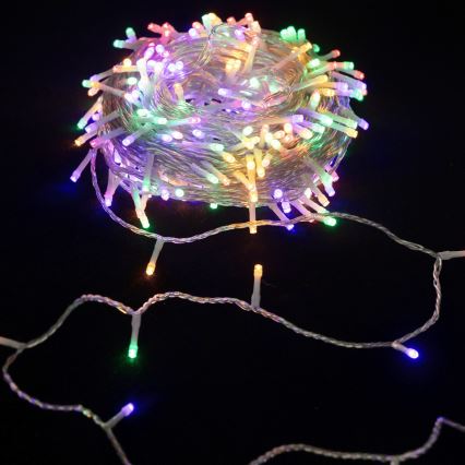 Aigostar - LED udendørs julelyskæde 300xLED/8 funktioner 15m IP44 multifarvet
