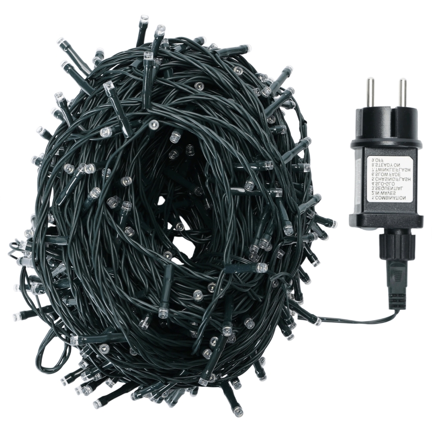 Aigostar - LED udendørs julelyskæde 300xLED 30 m IP44 multifarvet