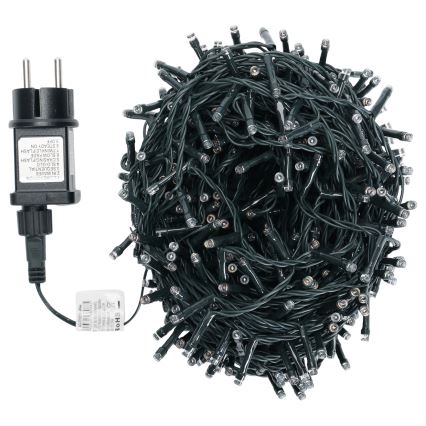 Aigostar - LED RGBY udendørs julelyskæde 600 LED/8 funktioner 30 m IP44