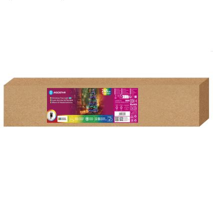 Aigostar - LED Udendørs juletræ 245xLED/8 funktioner 2,1 m IP44 multifarvet