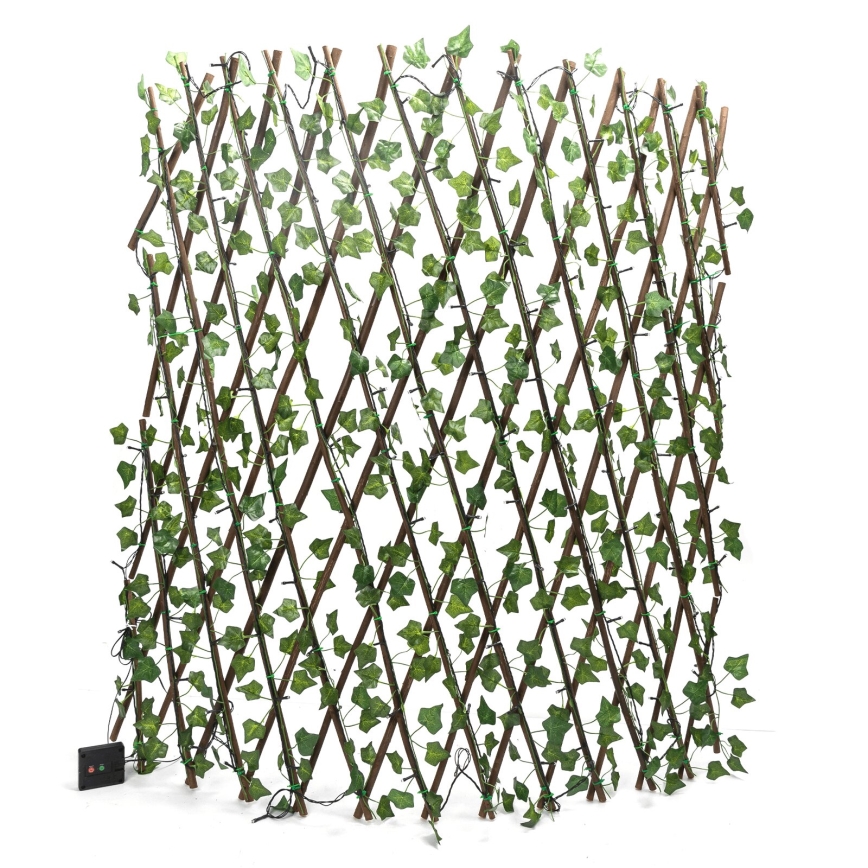 Aigostar - LED solcelledekoration 148xLED/2x1,2m IP65 300 mAh varm hvid ivy