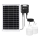 Aigostar - LED solarlampe 2xLED/35W/12V 6000 mAh 6500K IP65 Ø 10 cm + fjernbetjening