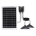 Aigostar - LED solarlampe med sensor 2xLED/35W/12V 6000 mAh 6500K IP65 Ø 15 cm + fjernbetjening