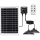 Aigostar - LED solarlampe med sensor 2xLED/35W/12V 6000 mAh 6500K IP65 Ø 15 cm + fjernbetjening