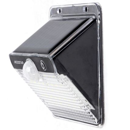 Aigostar - LED Solarlampe med sensor LED/3,7V 6500K 1200 mAh IP65 sort