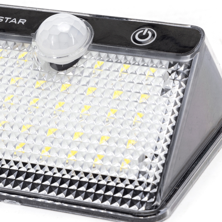 Aigostar - LED Solarlampe med sensor LED/3,7V 6500K 1200 mAh IP65 sort