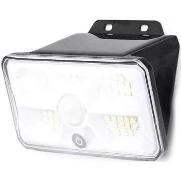 Aigostar - LED Solarlampe med sensor LED/3,7V 6500K 500 mAh IP65 sort