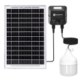 Aigostar - LED solarlampe med sensor LED/70W/12V 6000 mAh 6500K IP65 Ø 12 cm + fjernbetjening