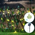 Aigostar - LED Solarlys kæde 56xLED/2x0,4m IP65 300 mAh varm hvid efeu