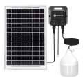 Aigostar - LED solarlysekrone LED/70W/12V 6000 mAh 6500K IP65 Ø 12 cm + fjernbetjening