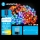 Aigostar - LED solcelle dekorationskæde 50xLED/8 funktioner 12m IP65 multicolor 800 mAh