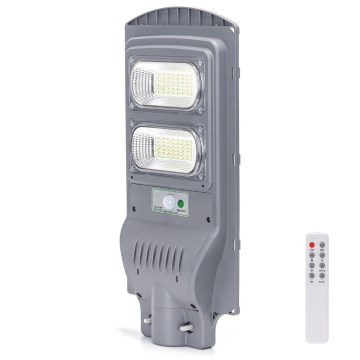 Aigostar - LED solcelle gadelampe med sensor LED/100W/3,2V 10000mAh IP65 6500K + fjernbetjening