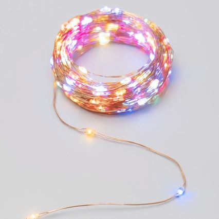 Aigostar - LED solcelle-lyskæde 200xLED/8 funktioner 22 m IP65 multifarvet 800 mAh