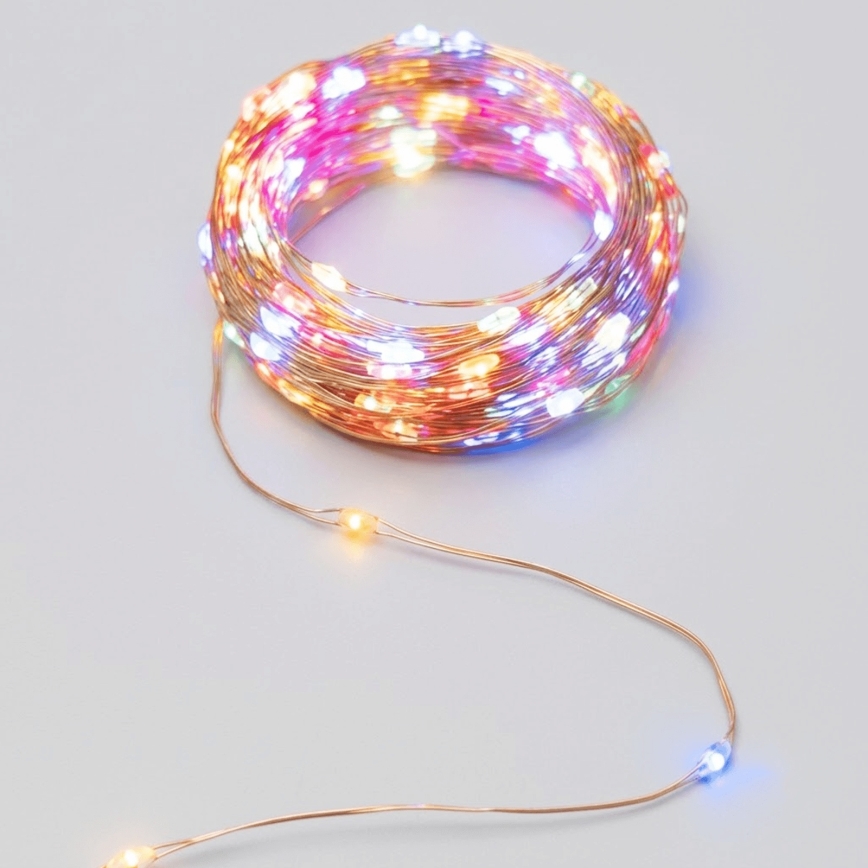 Aigostar - LED solcelle-lyskæde 200xLED/8 funktioner 22 m IP65 multifarvet 800 mAh
