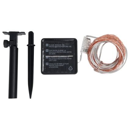 Aigostar - LED solcelle-lyskæde 200xLED/8 funktioner 22 m IP65 multifarvet 800 mAh
