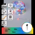 Aigostar - LED solcelle-lyskæde 200xLED/8 funktioner 22 m IP65 multifarvet 800 mAh
