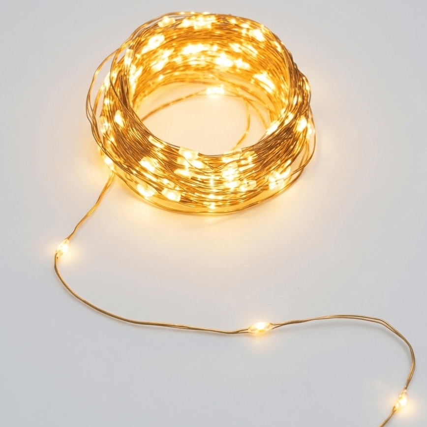 Aigostar - LED solcelle-lyskæde 200xLED/8 funktioner 22 m IP65 varm hvid 800 mAh