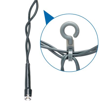 Aigostar - LED solcelledrevet julelyskæde, 100 LED, 8 funktioner, 8 x 0,6 m, 800 mAh, IP65, multifarvet