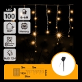 Aigostar - LED solcelledrevet julelyskæde 100xLED/8 funktioner 8x0,6m 800 mAh IP65 varmhvid