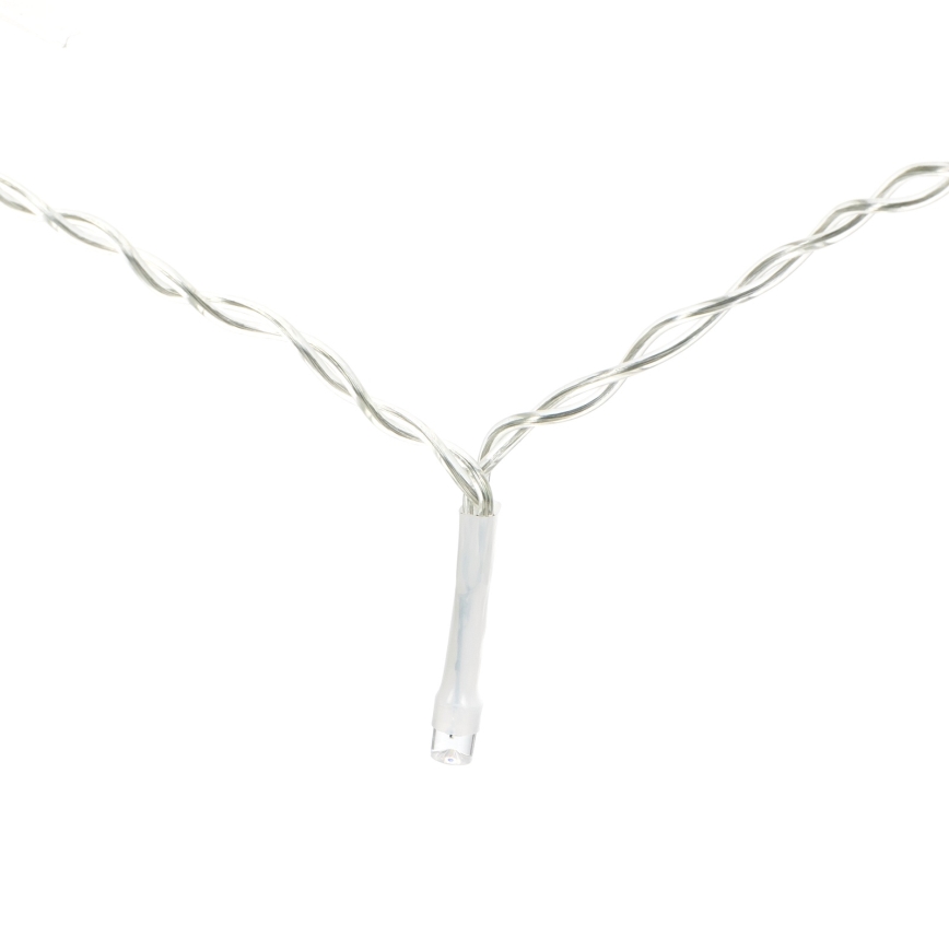 Aigostar - LED solcelledrevet lyskæde 120 LED/8 funktioner 3x0,6m 500 mAh IP65 kold hvid