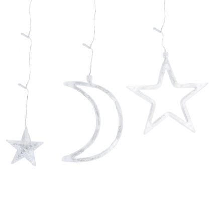 Aigostar - LED solcelledrevet julelyskæde 120 LED/8 funktioner 3 x 0,6 m 500 mAh IP65 varm hvid
