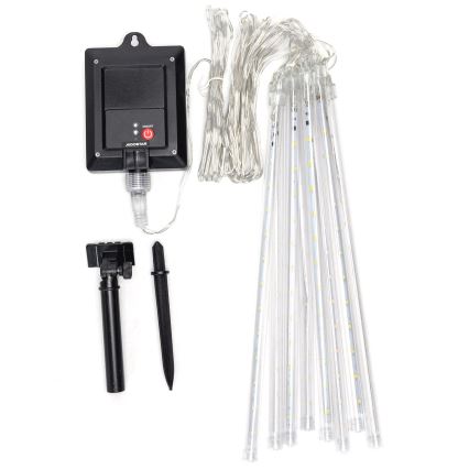 Aigostar - LED solcelledrevet julelyskæde 192xLED/8m IP65 1200 mAh kølig hvid