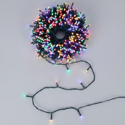 Aigostar - LED solcelledrevet julelyskæde 200x LED / 8 funktioner, 22 m, IP65, multifarvet, 800 mAh
