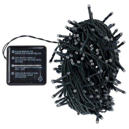 Aigostar - LED solcelledrevet julelyskæde 200x LED / 8 funktioner, 22 m, IP65, multifarvet, 800 mAh