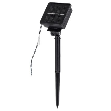 Aigostar - LED solcelledrevet julelyskæde 200x LED / 8 funktioner, 22 m, IP65, multifarvet, 800 mAh