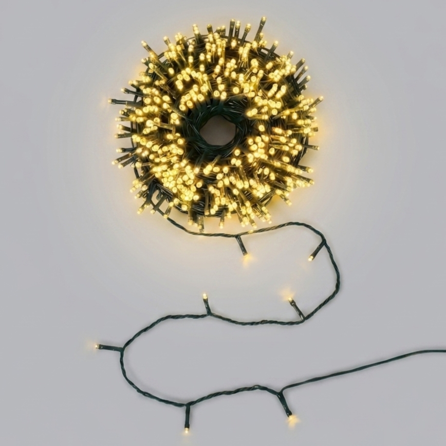 Aigostar - LED solcelledrevet julelyskæde 200 LED / 8 funktioner 22 m IP65 varm hvid 800 mAh