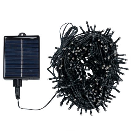 Aigostar - LED solcelledrevet julekæde 300xLED/8 funktioner 32m IP65 kølig hvid 1200 mAh