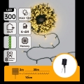 Aigostar - LED solcelledrevet julelyskæde 300xLED/8 funktioner 32m IP65 varm hvid 1200 mAh