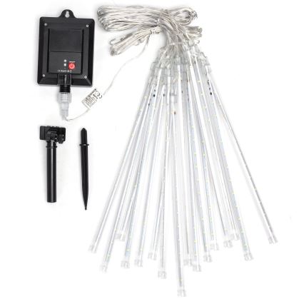 Aigostar - LED solcelledrevet julelyskæde 384xLED/13m IP65 1200 mAh kold hvid