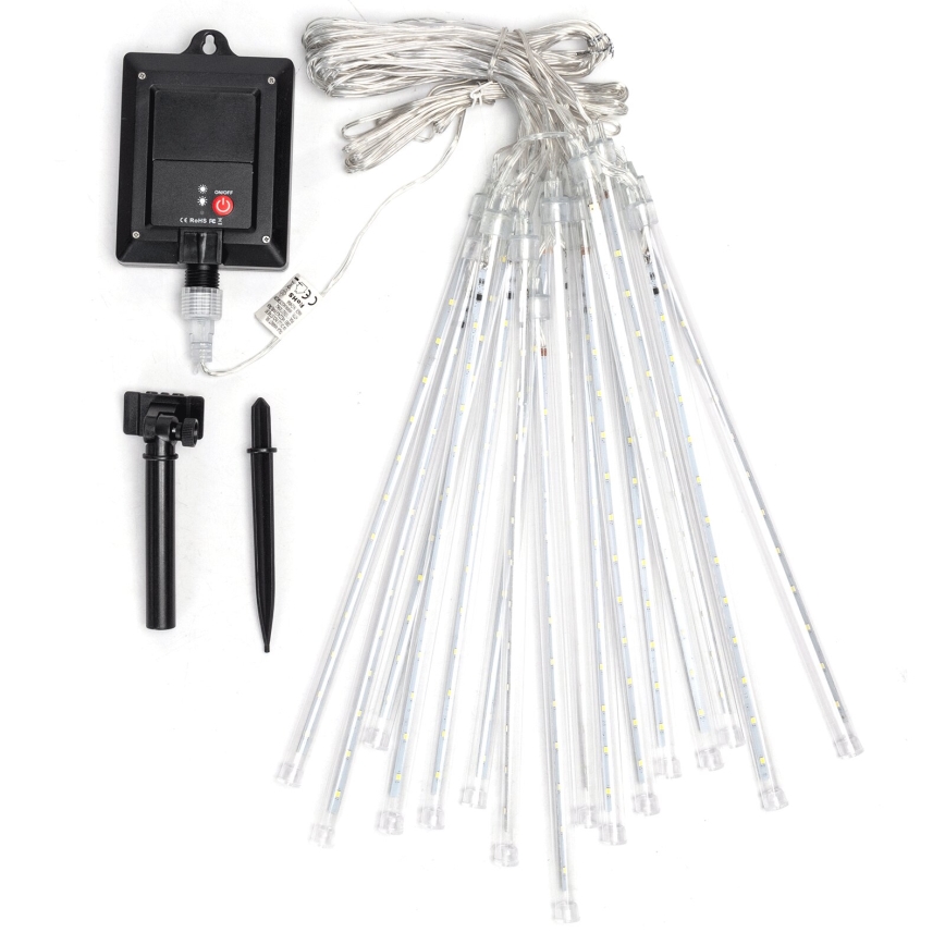Aigostar - LED solcelledrevet julelyskæde 384xLED/13m IP65 1200 mAh kold hvid