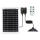 Aigostar - LED solcelledrevet lysekrone med sensor LED/70W/12V 6000 mAh 6500K IP65 Ø 23,5 cm + fjernbetjening
