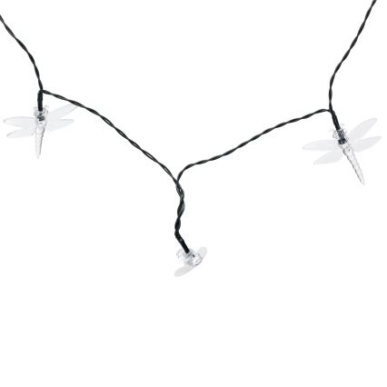 Aigostar - LED solcelledrevet dekorationskæde 50xLED/8 funktioner 10 m 800 mAh IP65 varm hvid