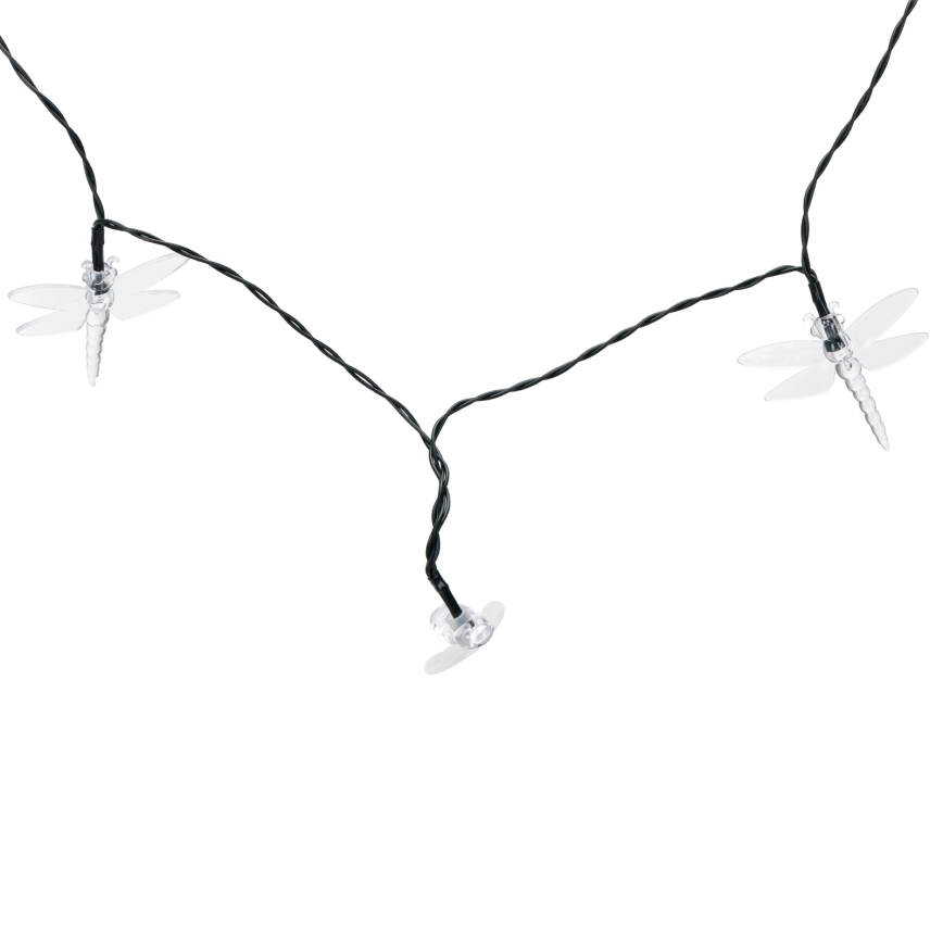 Aigostar - LED solcelledrevet dekorationskæde 50xLED/8 funktioner 10 m 800 mAh IP65 varm hvid