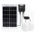 Aigostar - LED solcellelampe 2xLED/35W/12V 6000 mAh 6500K IP65 Ø 16,8 cm + fjernbetjening