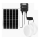 Aigostar - LED solcellelampe 2xLED/70W/12V 12000 mAh 6500K IP65 Ø 20,5 cm + fjernbetjening