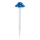 Aigostar - LED solcellelampe LED/0,006W/1,2V 100 mAh 2700K IP44 blå