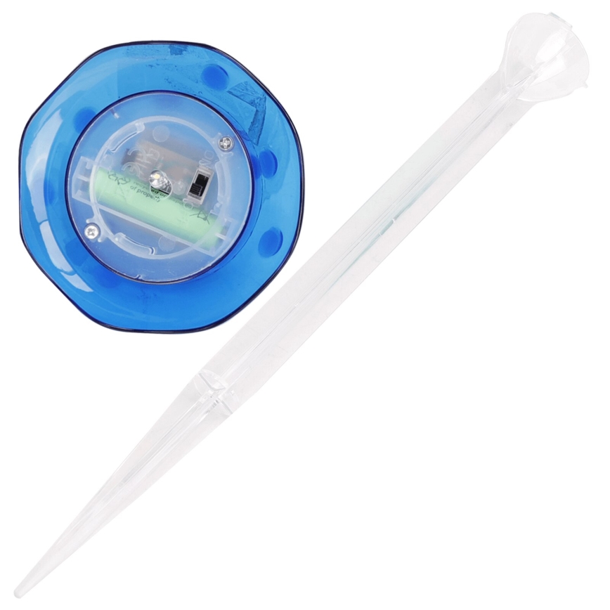 Aigostar - LED solcellelampe LED/0,006W/1,2V 100 mAh 2700K IP44 blå